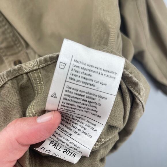 Carhartt Men’s Thick Work Shirt Size Lg Tall Beige Outdoors Workwear Rugged - Picture 9 of 13